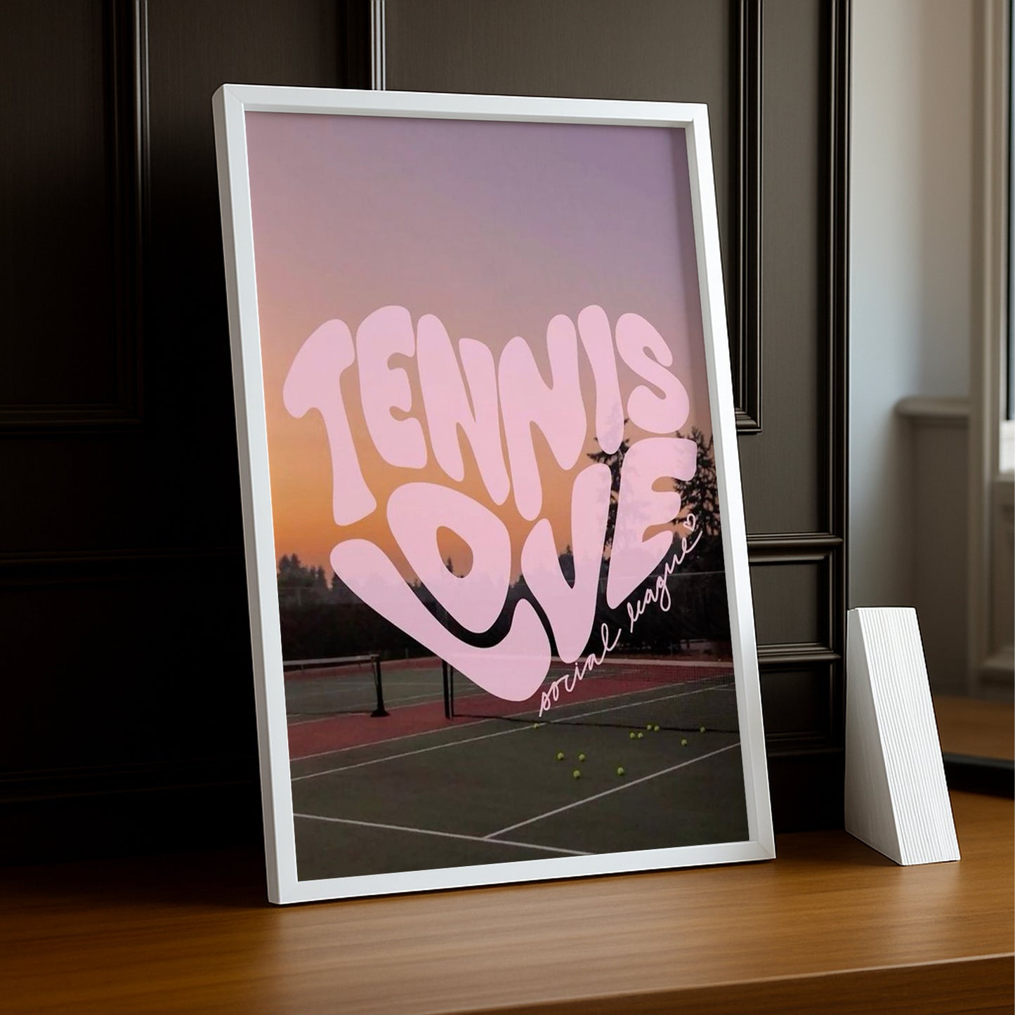 Cadre photo Tennis - Love