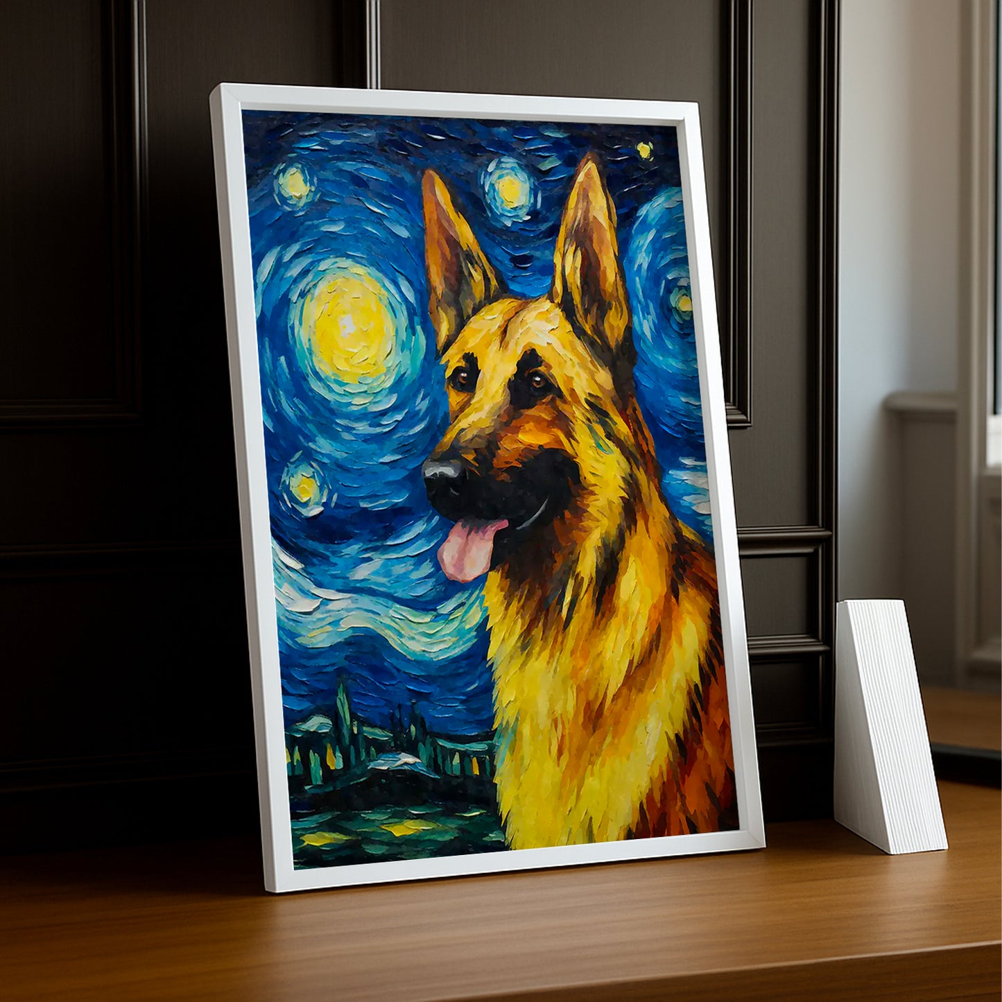 Cadre Photo Chien - Doberman illustration