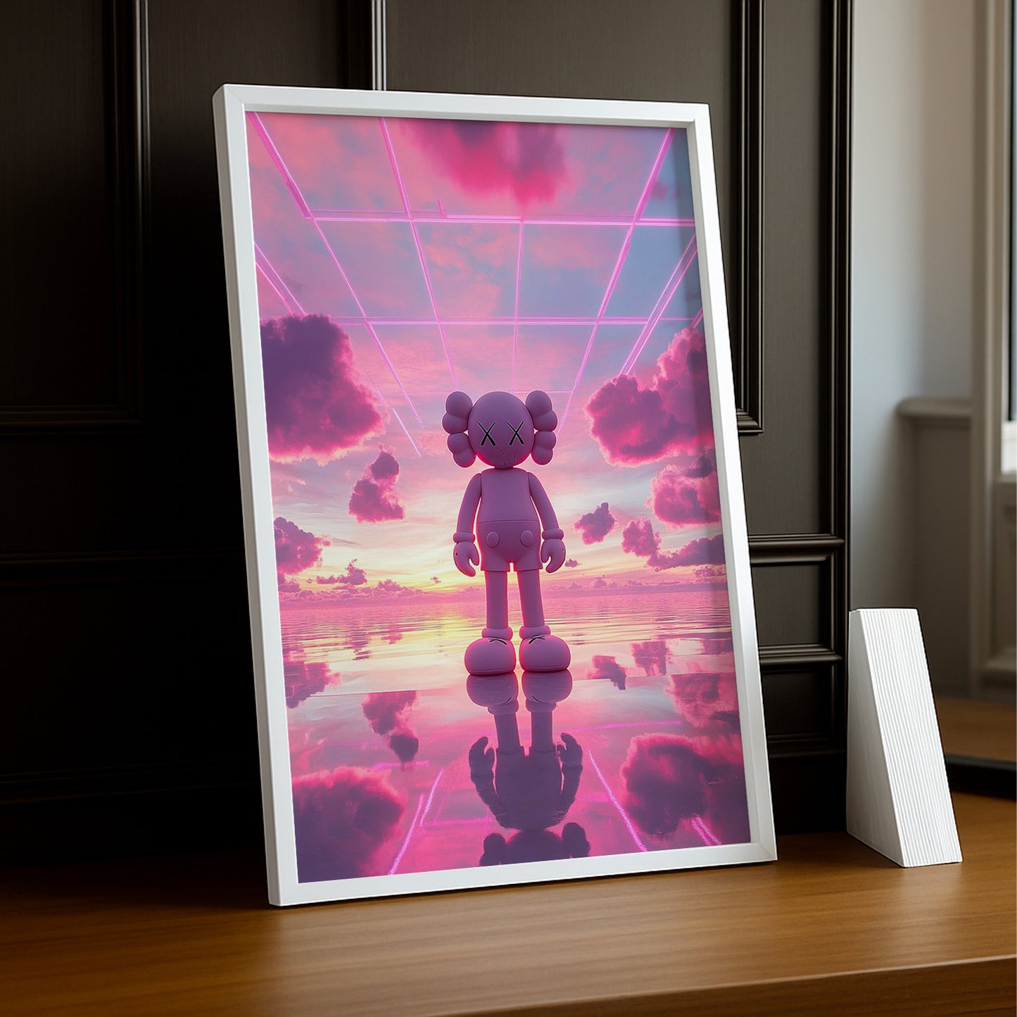 Poster Kaws - Rose 3D