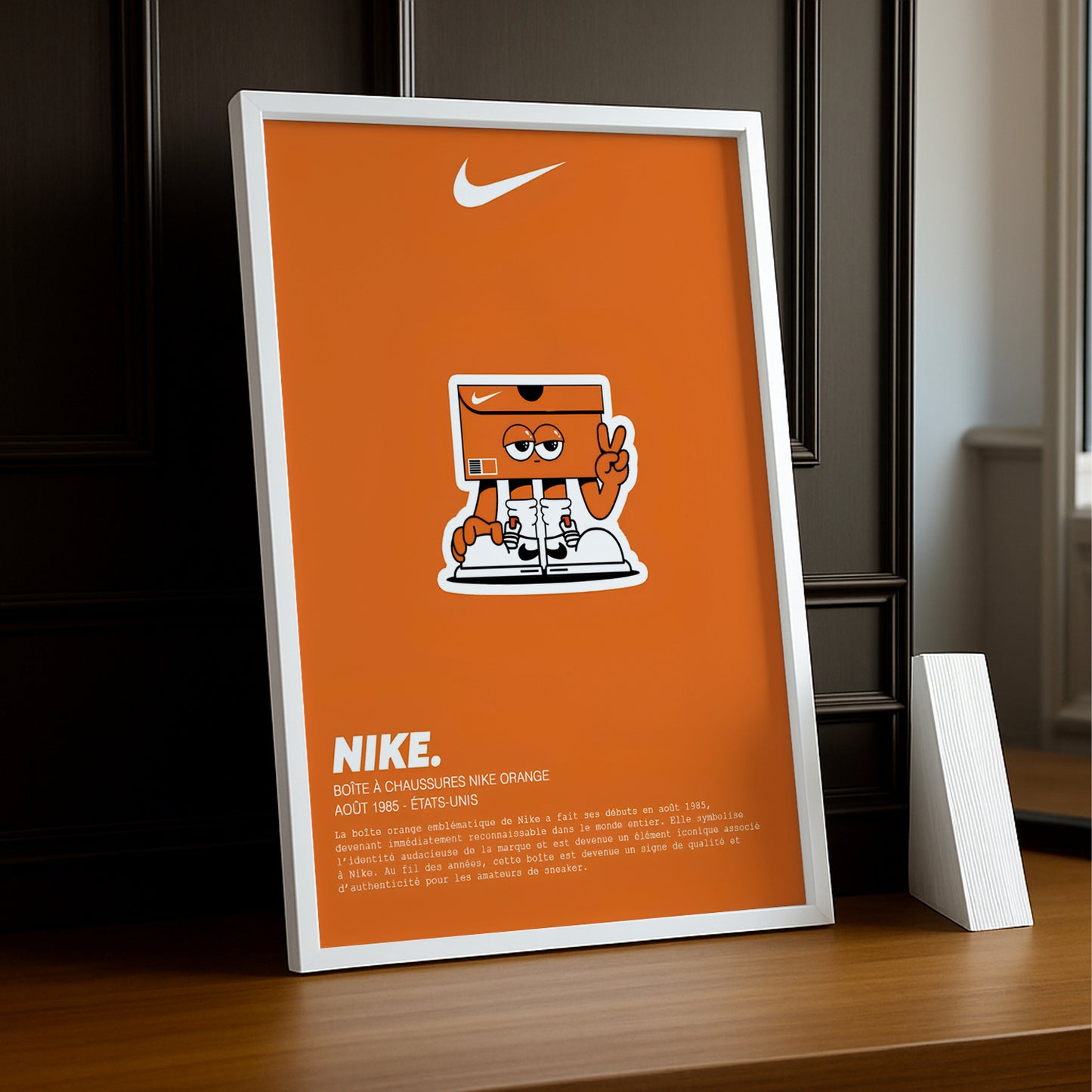 Fotorahmen Schuhkarton Nike Orange