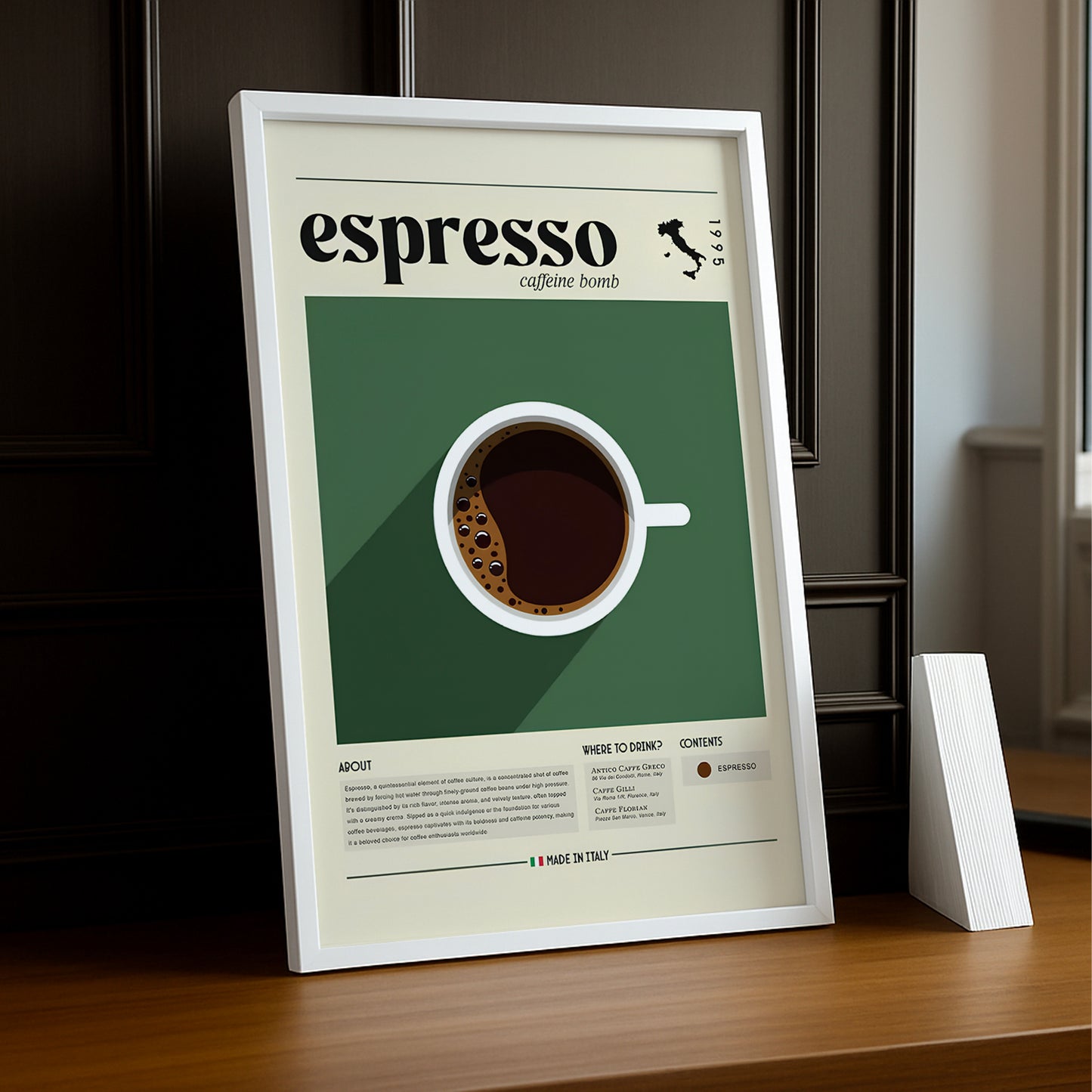 Cadre photo Coffee Lover - Cafein bomb