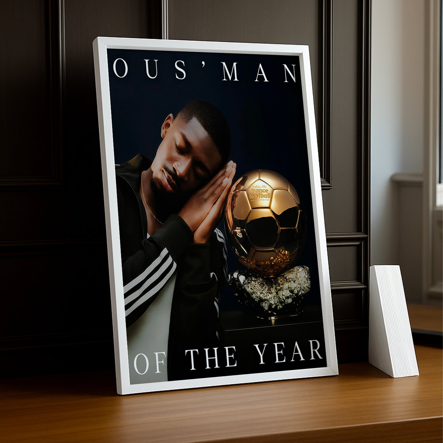 Cadre photo Ousmane Dembélé Ballon d'Or x Adidas