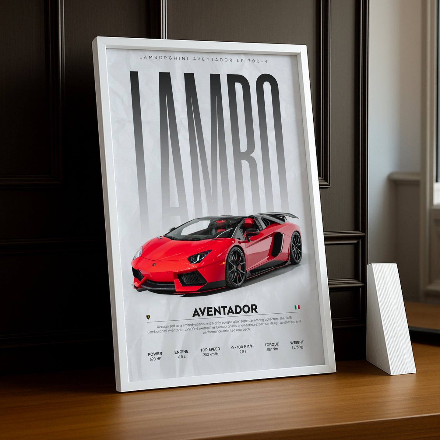 Cadre photo Lamborghini Aventador
