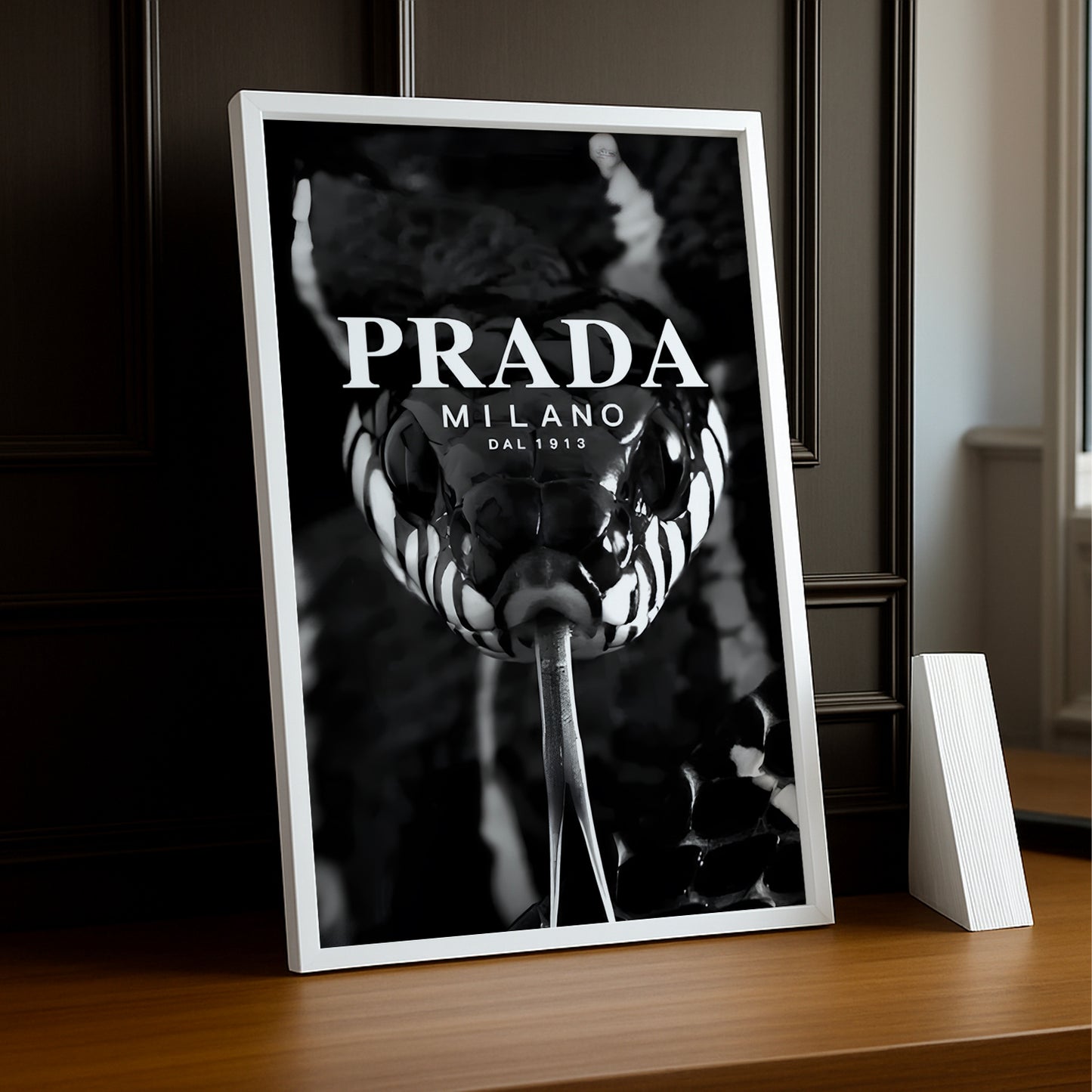 Cadre Photo Prada - Serpent noir
