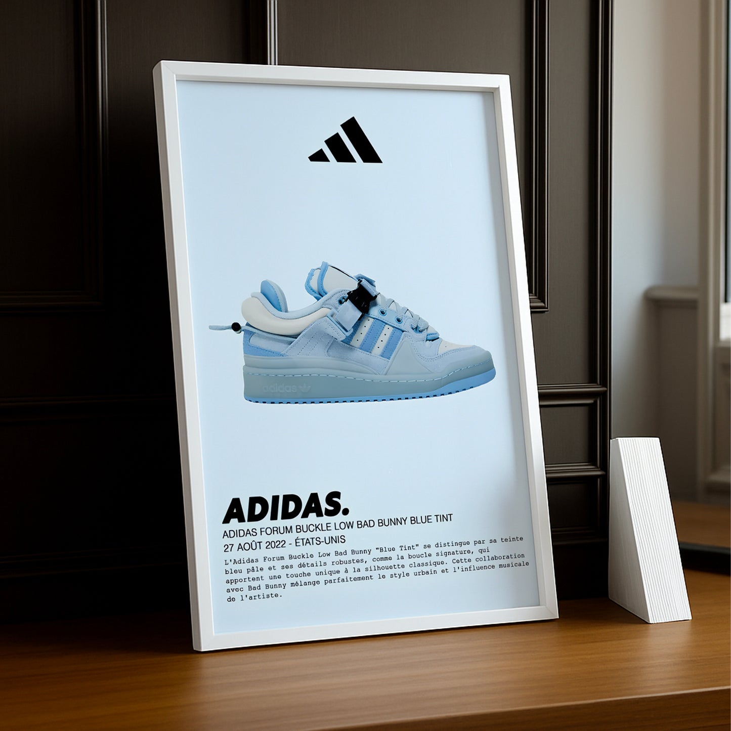Marco de Fotos Adidas Buckle Low Bad Bunny Blue Tint