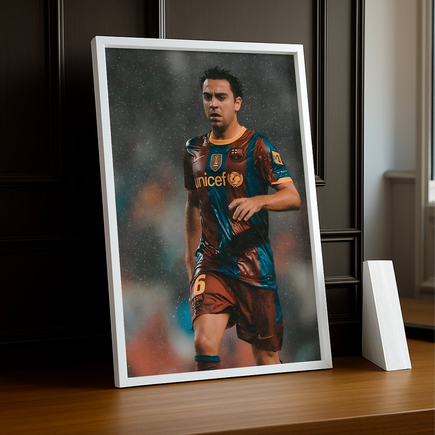 Poster encadrée FC Barcelone - Xavi