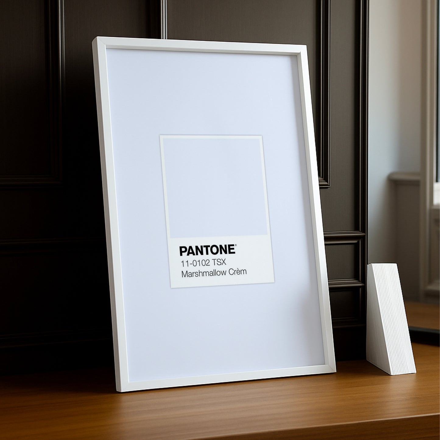 Cadre Photo Pantone Étiquette - Marshmallow Crèm