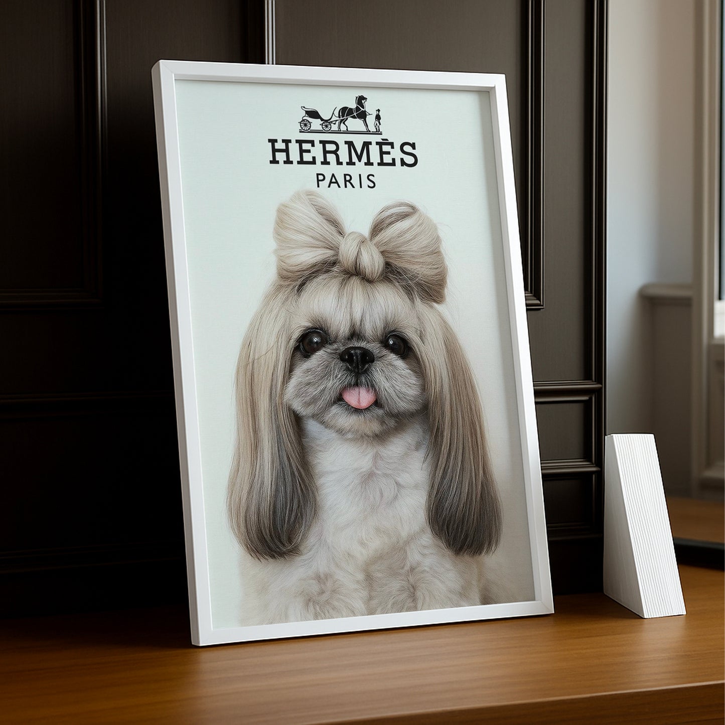 Cadre photo Hermès - Chien