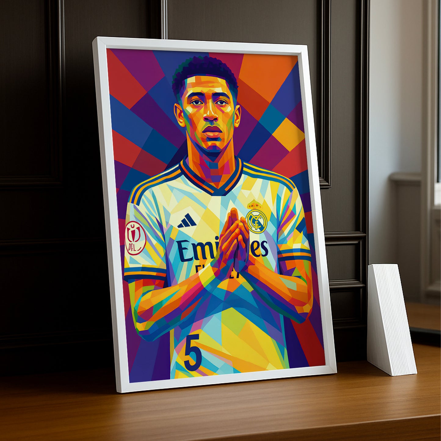 Cadre Photo Jude Bellingham Real Madrid – Affiche HD Encadrée Papier Premium