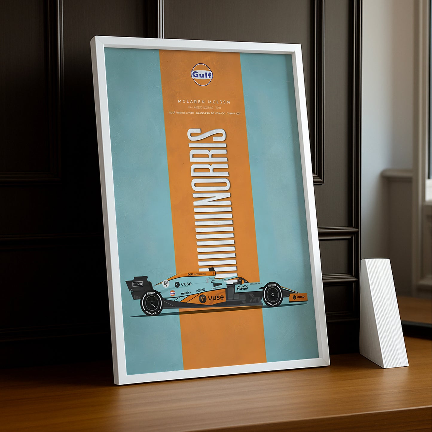 Cadre photo Formule 1 Gulf