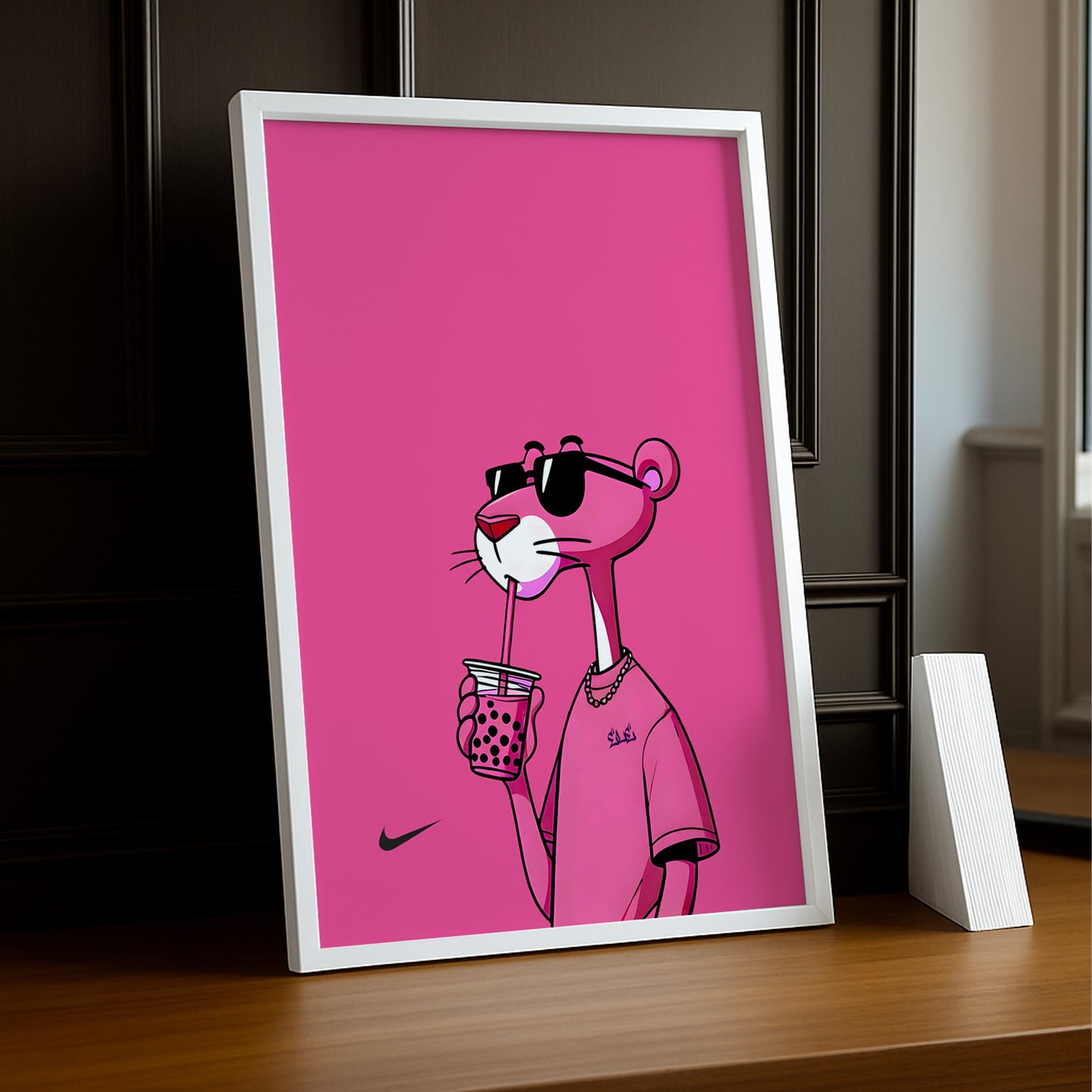 Cadre photo Panthère rose x Nike