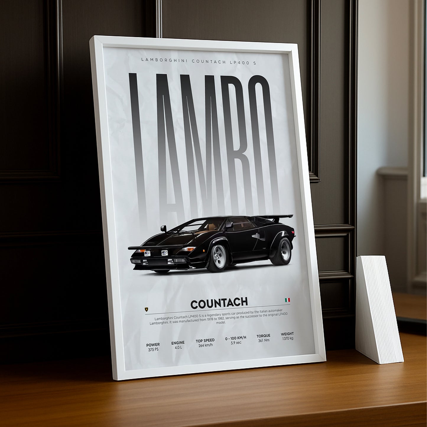 Cadre photo Lamborghini Countach