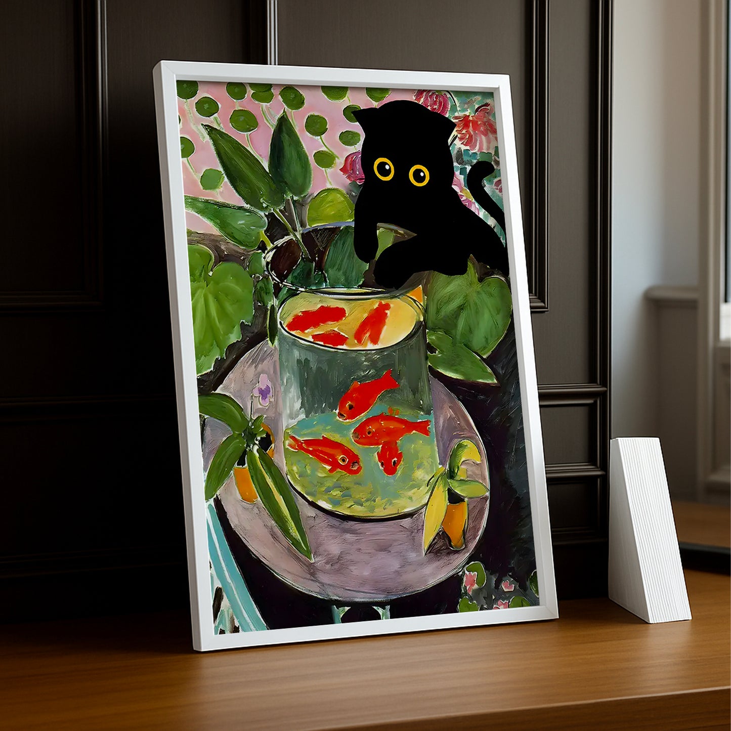 Cadre Photo Chat - Aquarium