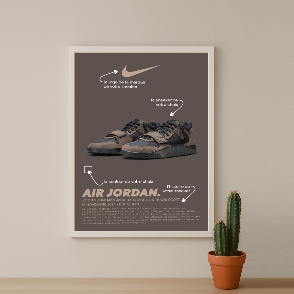 Cadre Photo Sneaker Personnalisé – Affichez Votre Paire Favorite Comme une Œuvre d’Art