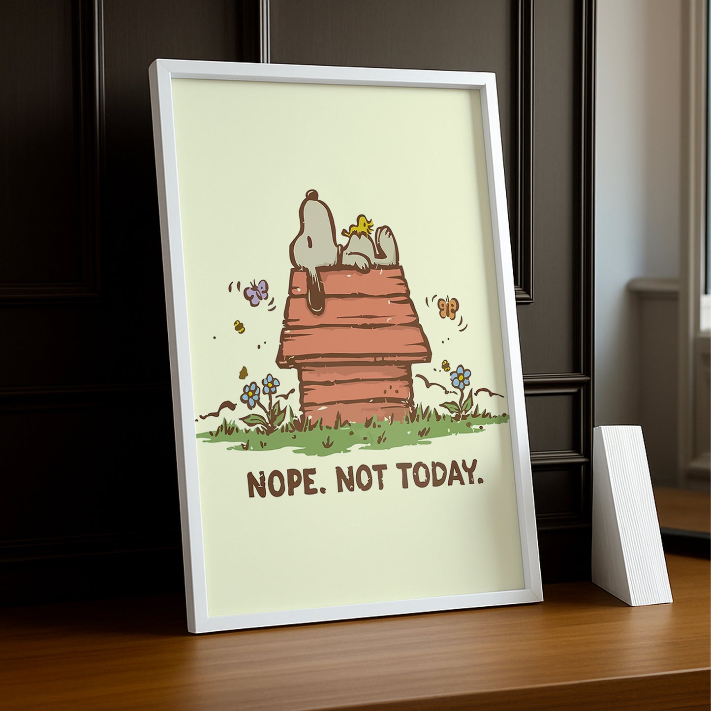Cadre Photo Chien - Nope not today