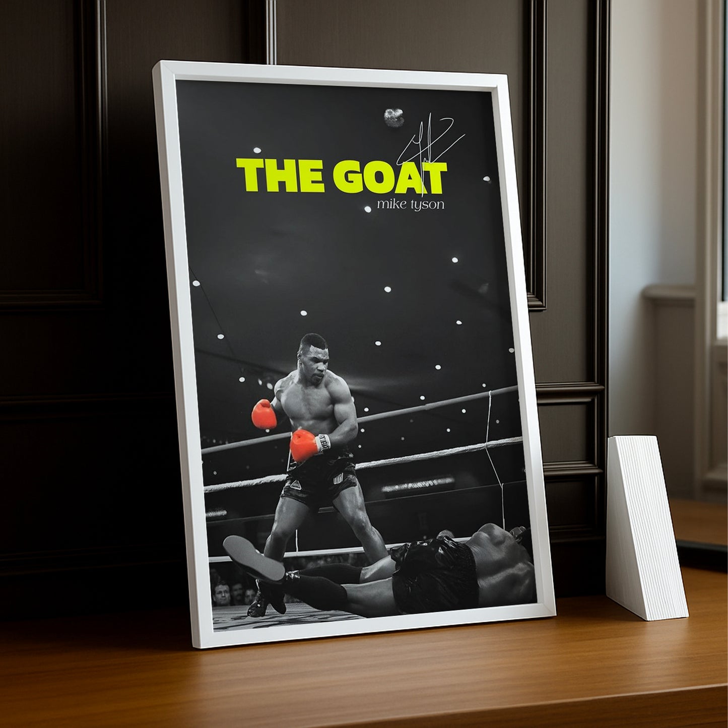 Cadre Photo Boxe - Mike Tyson "The Goat"