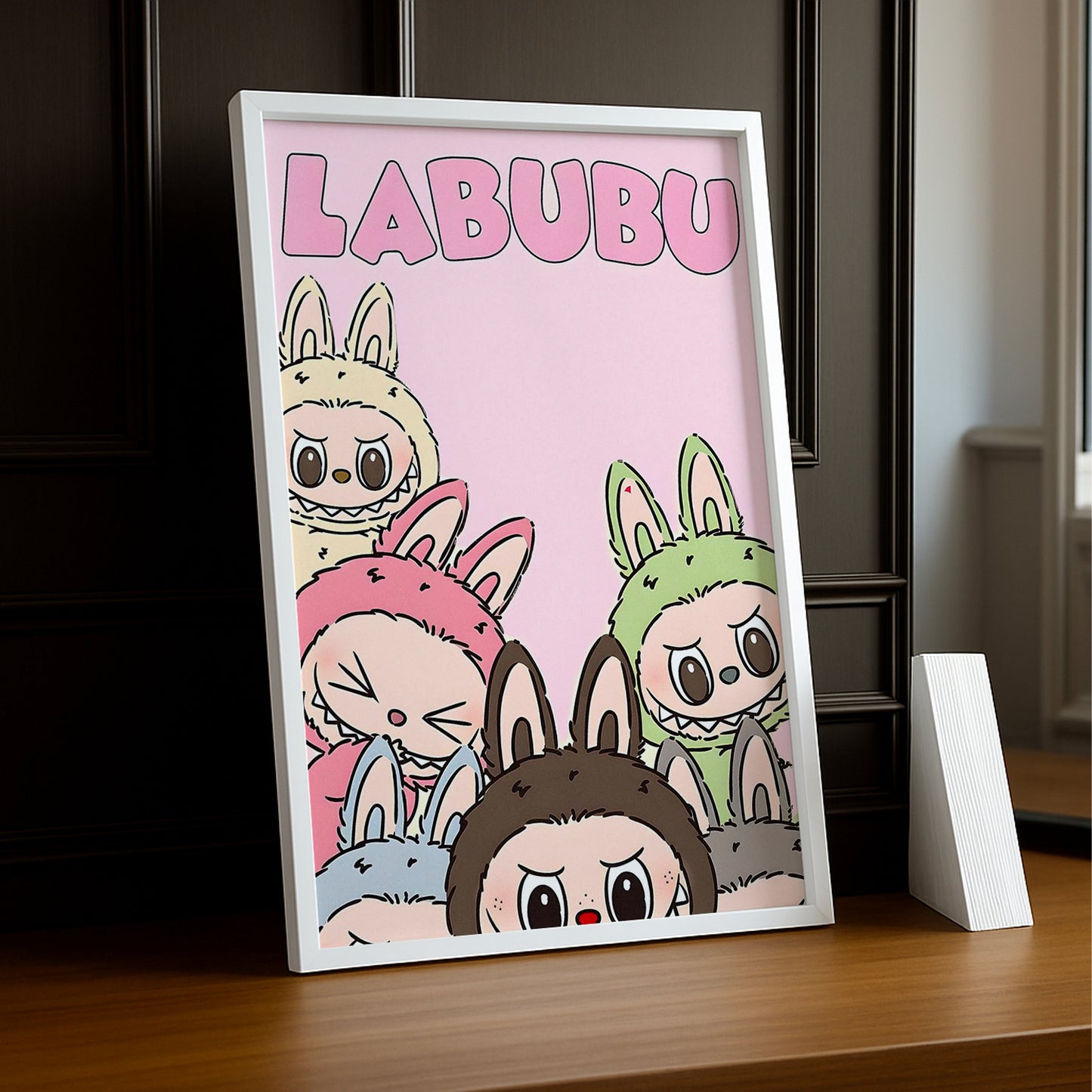 Cadre Photo Labubu - Rose