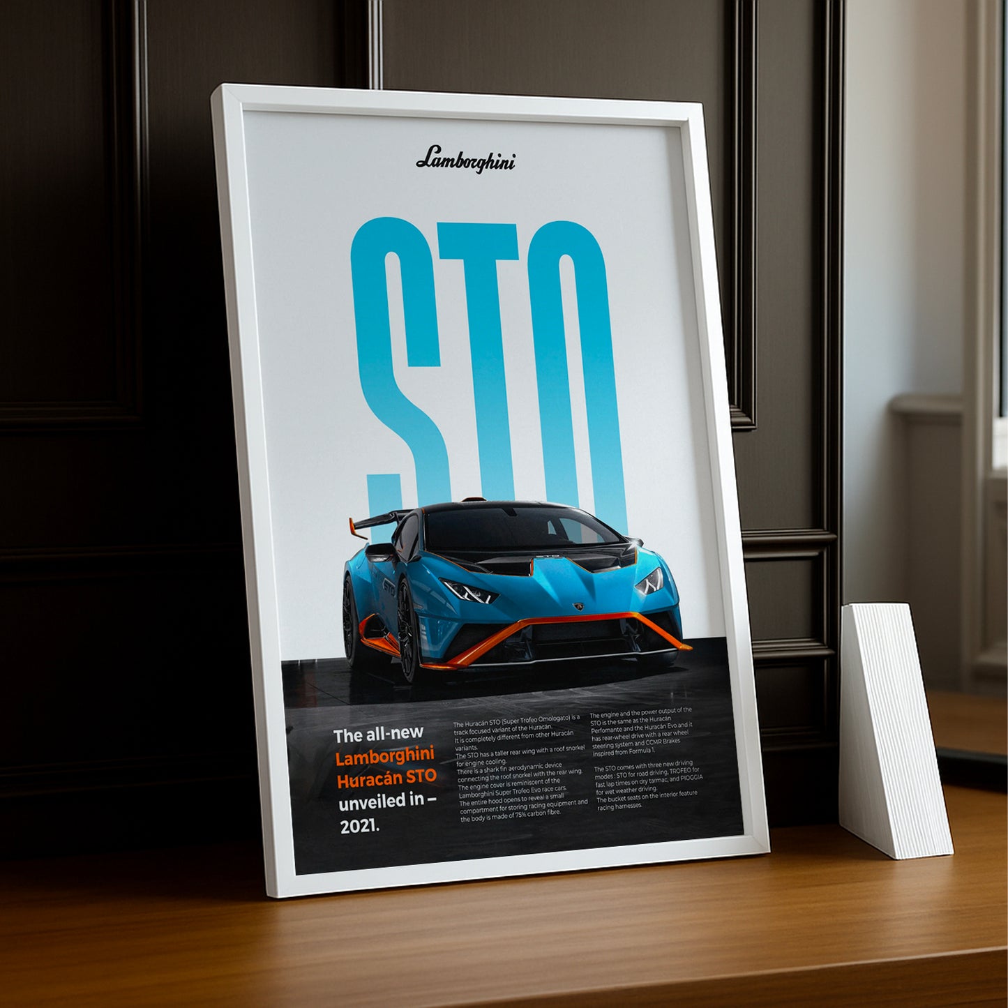 Poster Voitures - Lamborghini Huracan STO