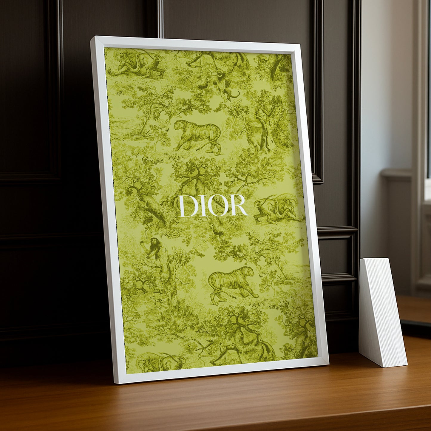 Cadre photo Dior Jaune Dessin