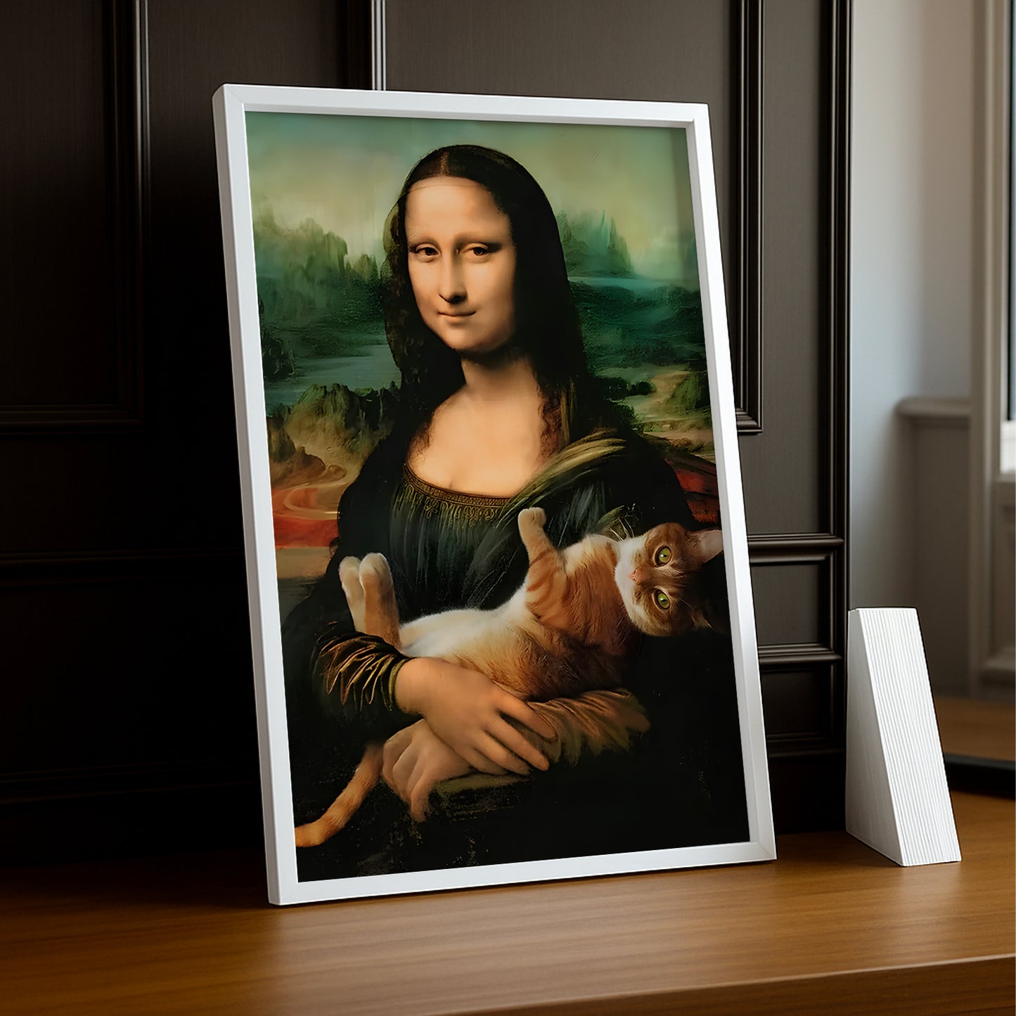 Marco de fotos Mona Lisa La Gioconda Gato