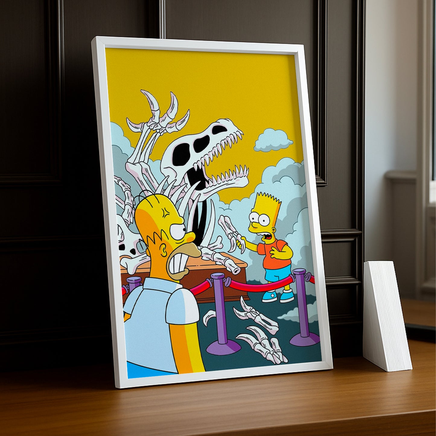 Cadre Photo Les Simpsons - Homer et Bart Musée