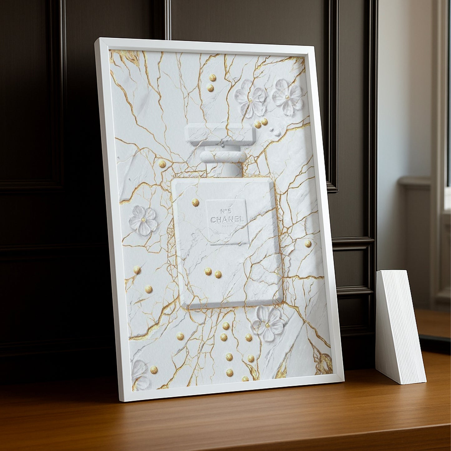 Cadre photo Chanel - N°5 Full White