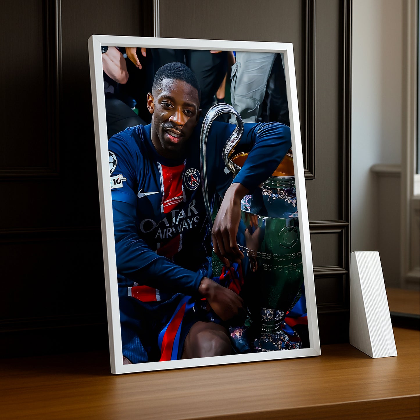 Cadre photo Paris Saint-Germain LDC Dembélé