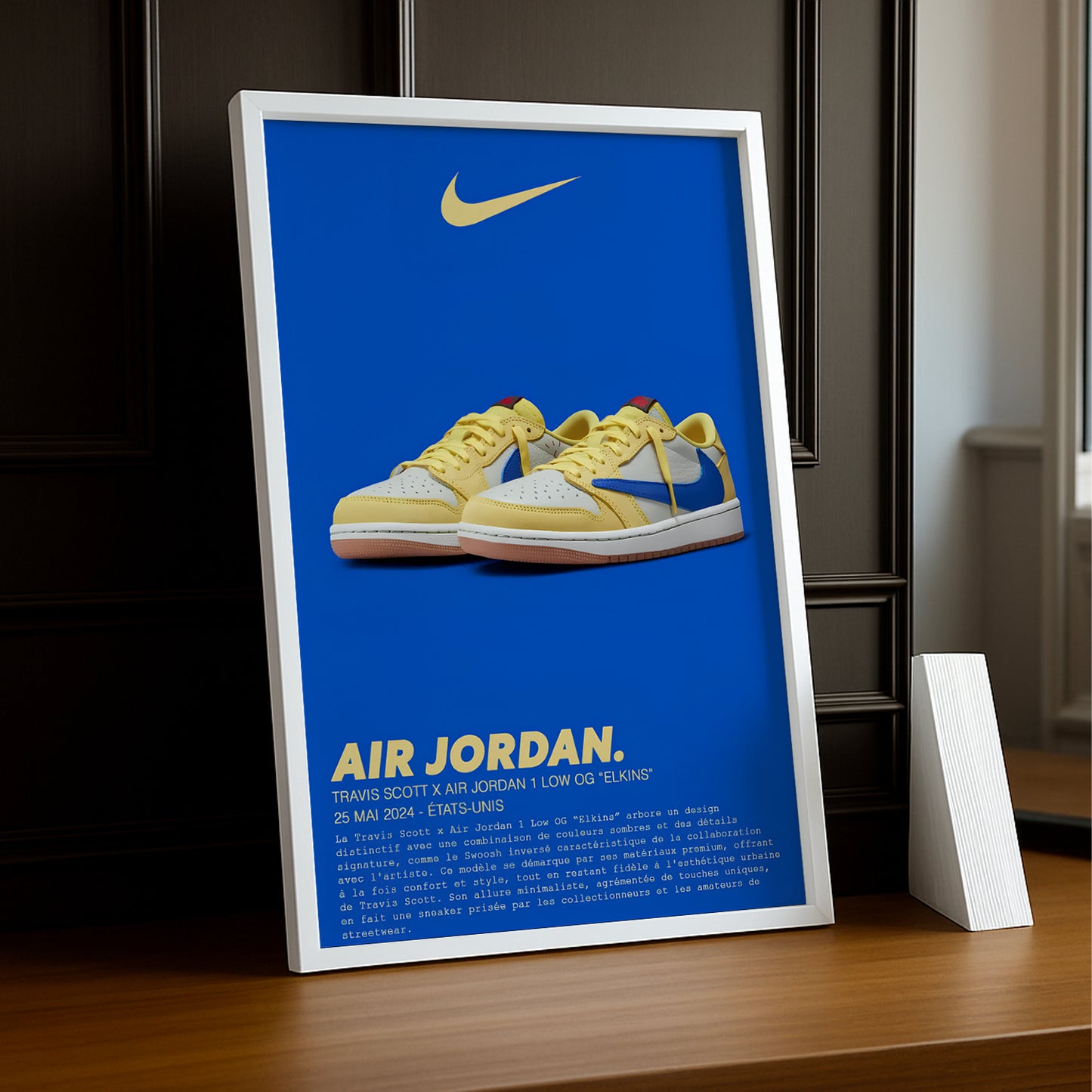 Travis Scott x Air Jordan 1 Low OG Elkins Fotorahmen