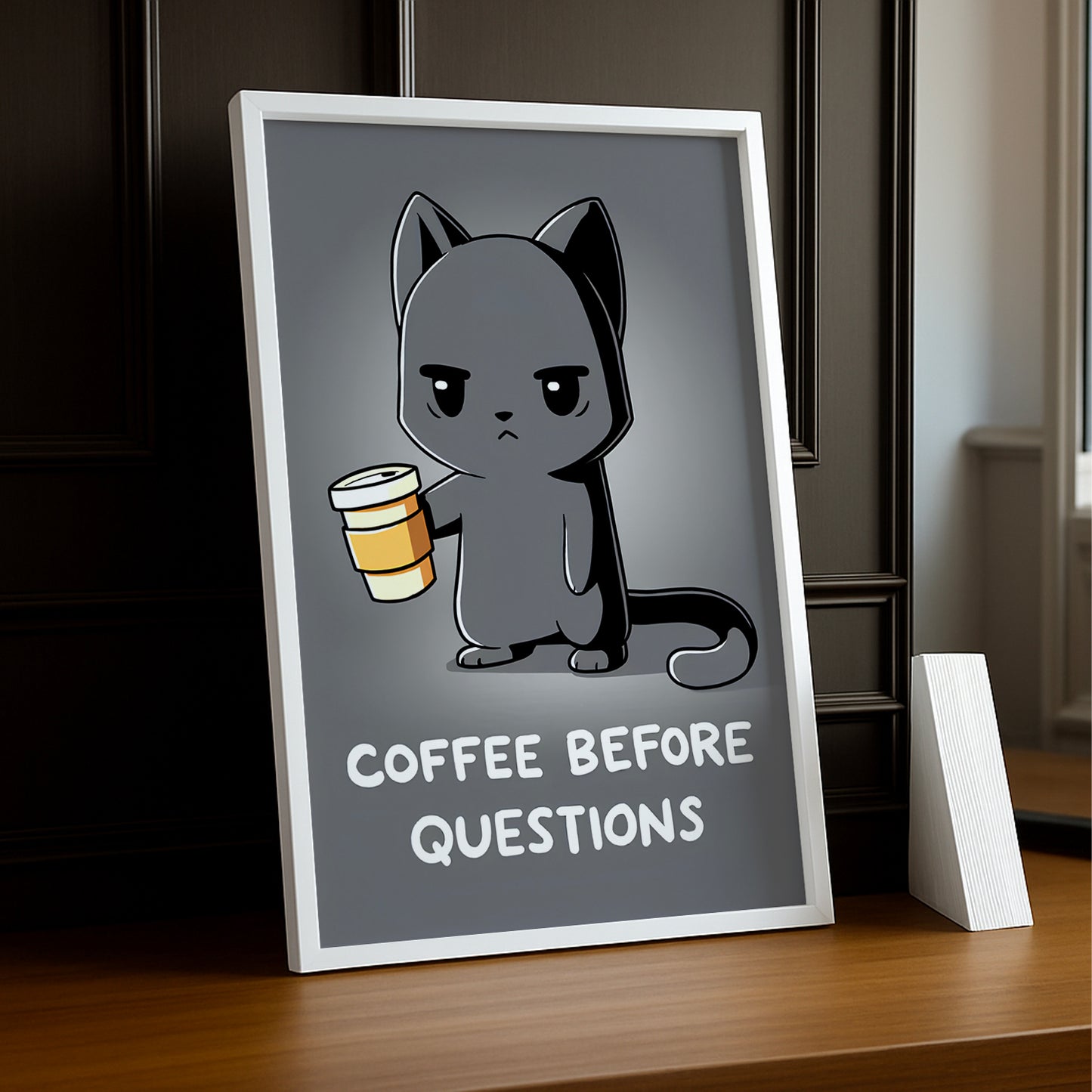 Cadre photo Coffee Lover - Coffee before questions