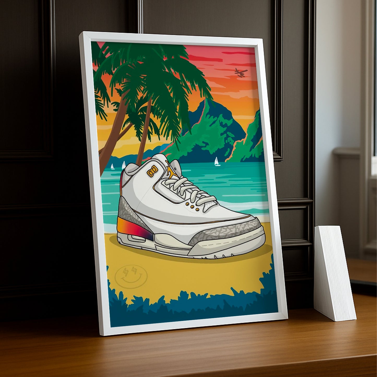 Cadre Photo Nike - Jordan Retro 3 Balvin Medellin