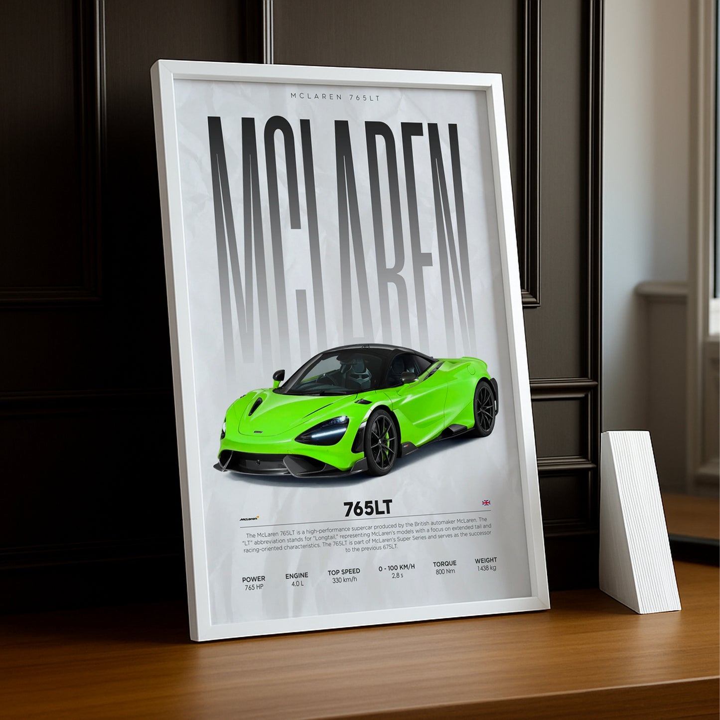 Cadre photo McLaren 765 LT