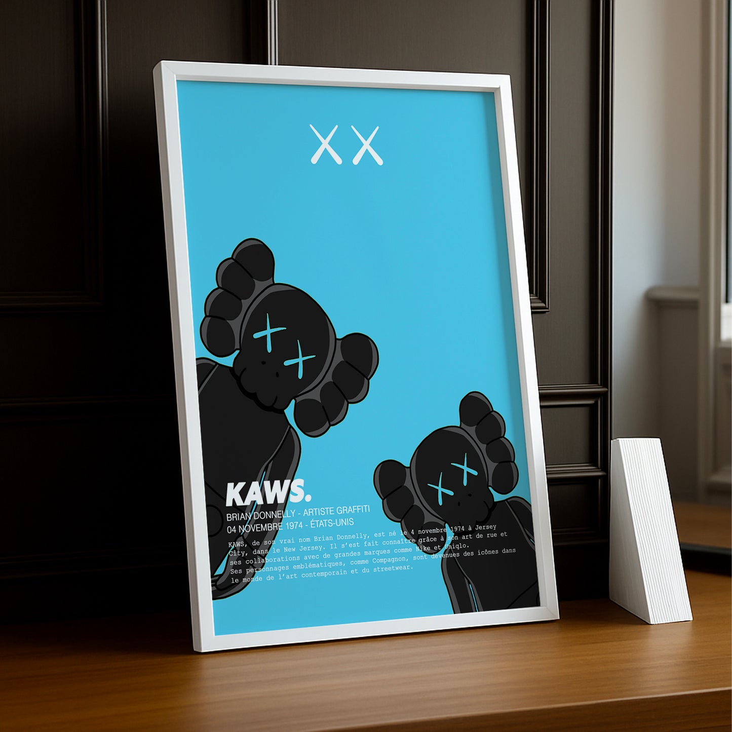 Marco de fotos Kaws Double Companion azul