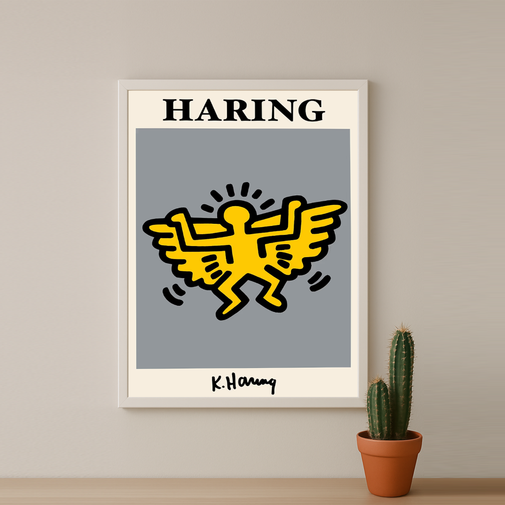Cadre photo Keith Haring Angel