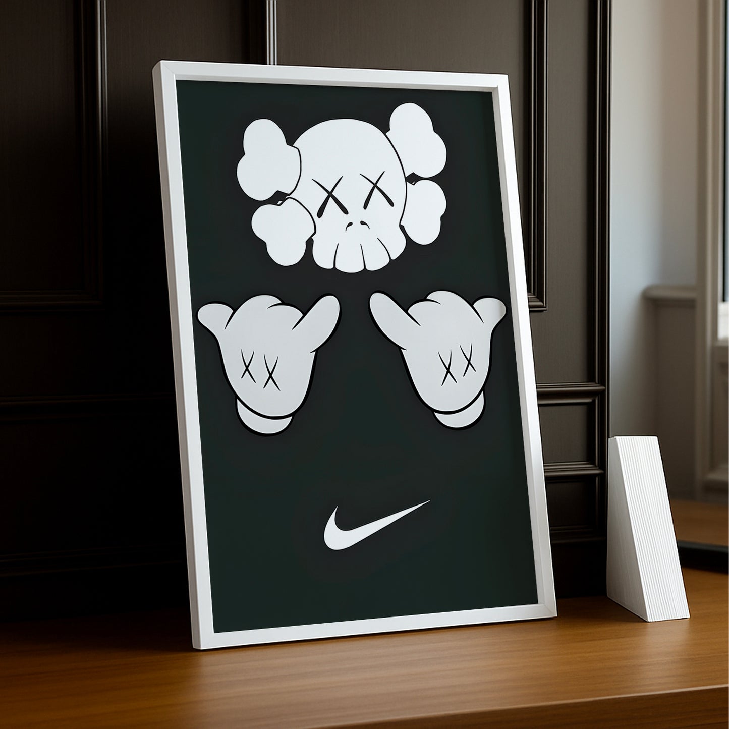Cadre photo Kaws chill Nike
