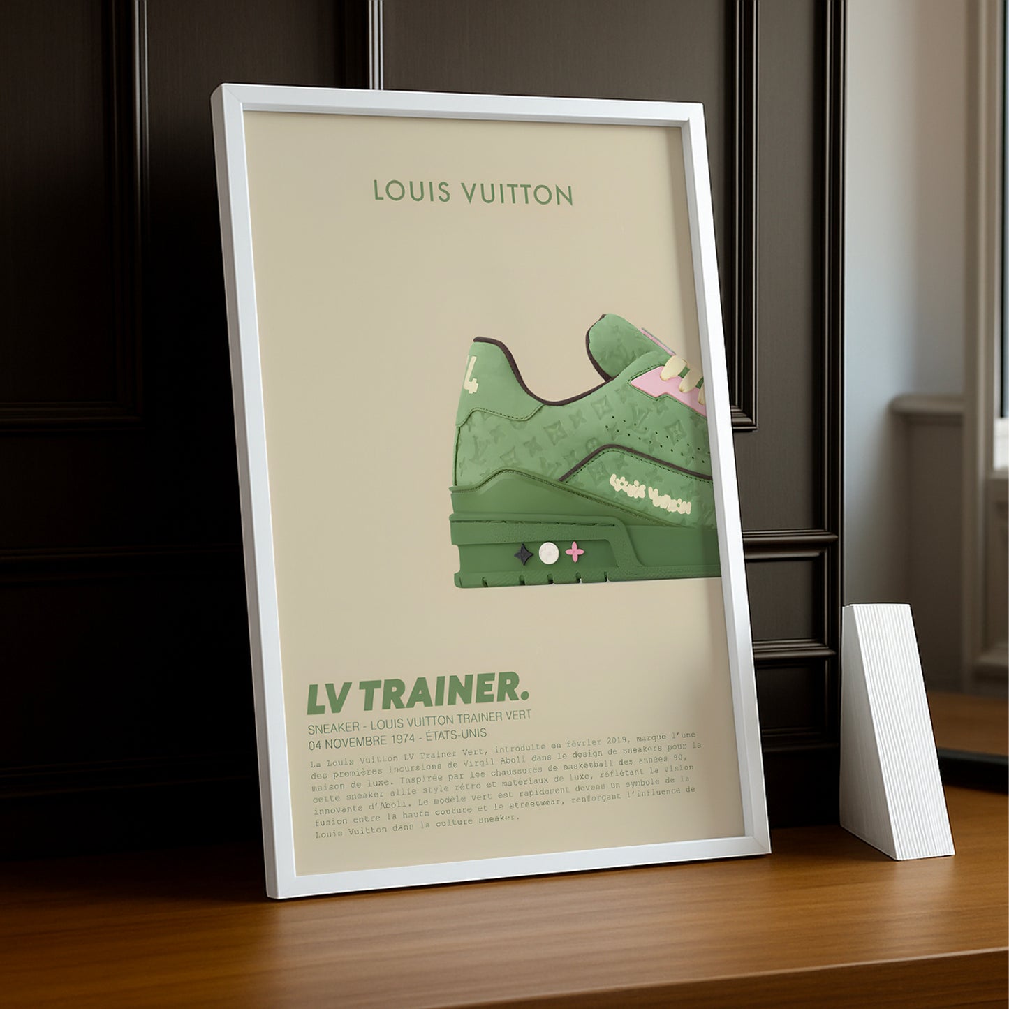 Cadre photo LV Trainer Vert