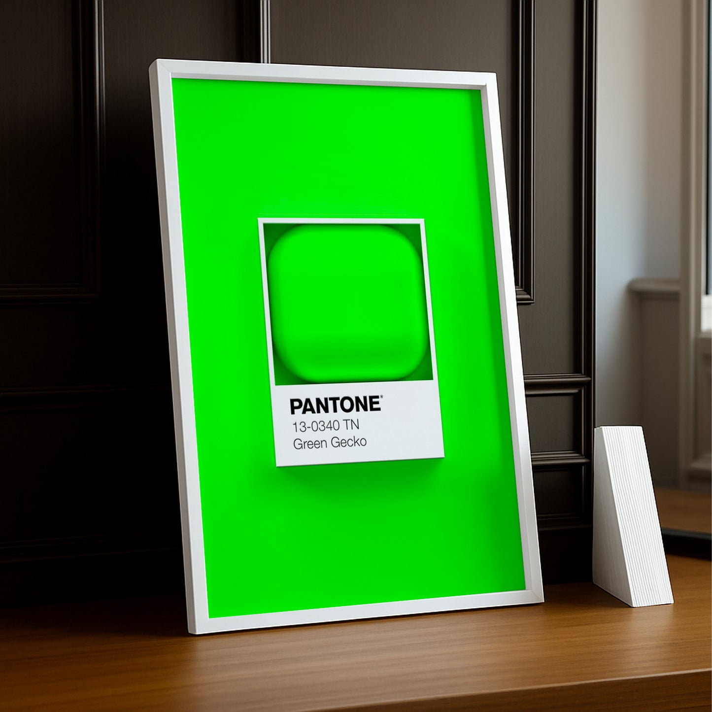 Cadre Photo Pantone Étiquette - Green Gecko