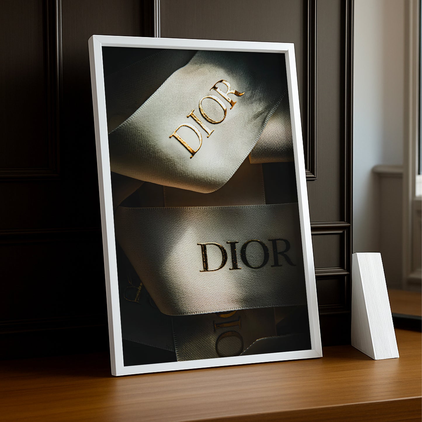 Cadre photo Dior Ruban dorée