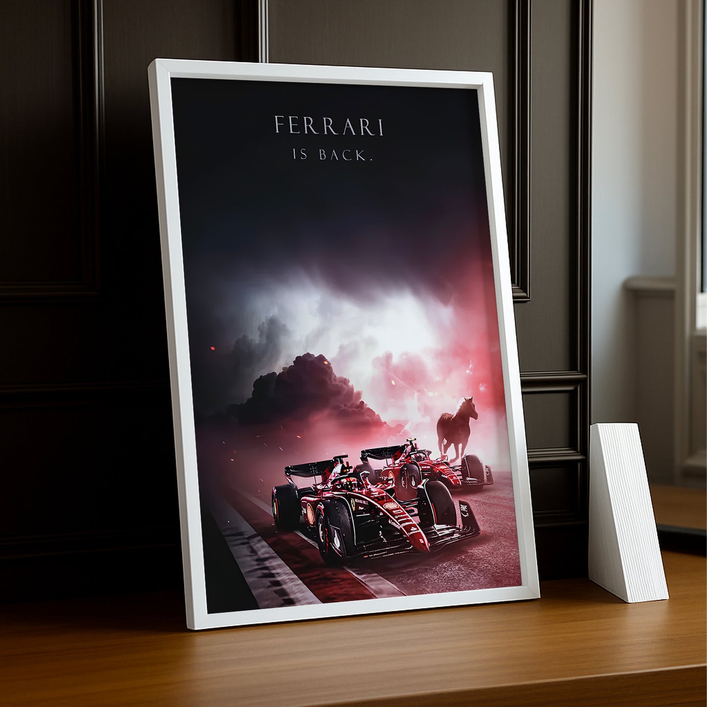 Cadre photo Ferrari is back Formule 1