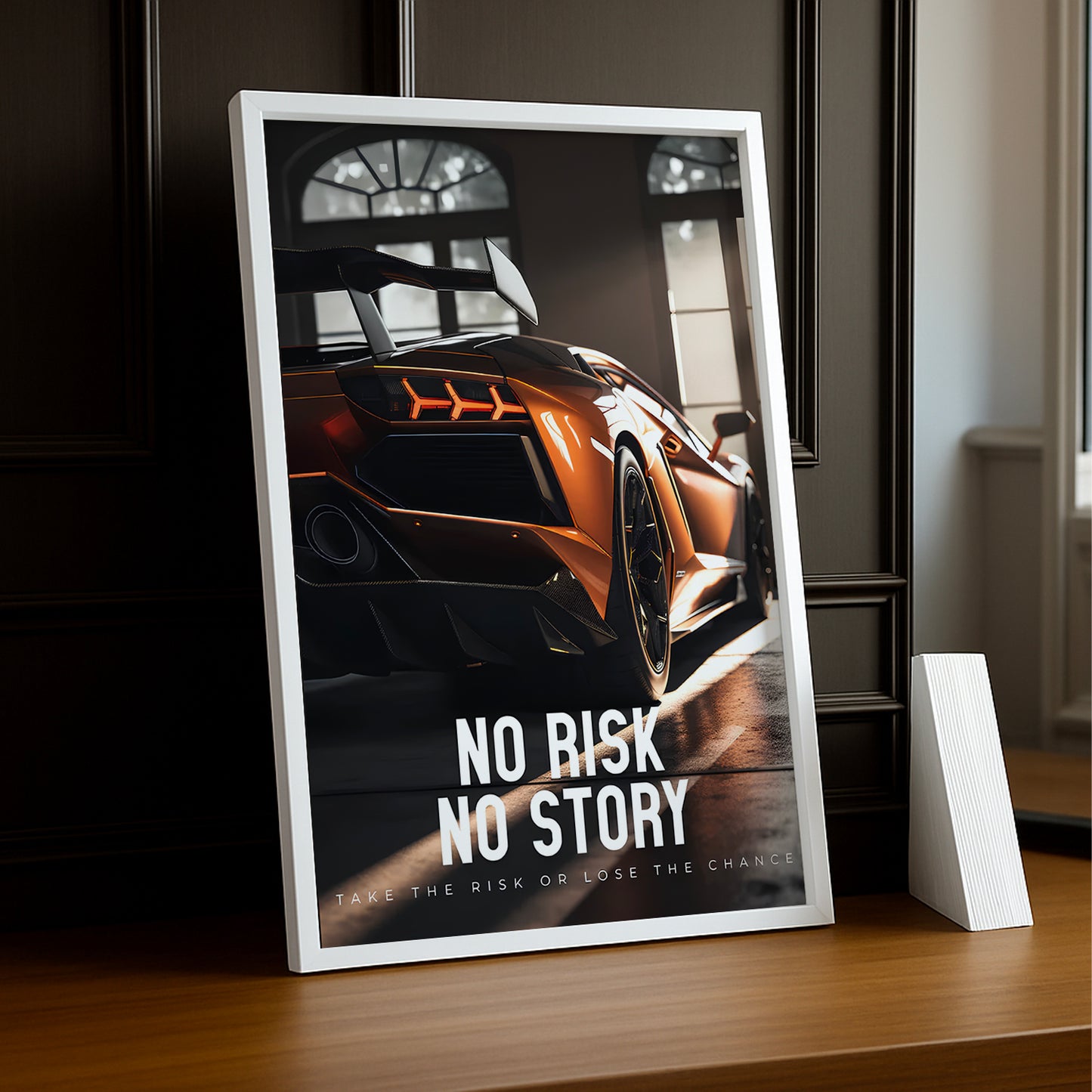 Cadre photo Motivation - No Risk No Story