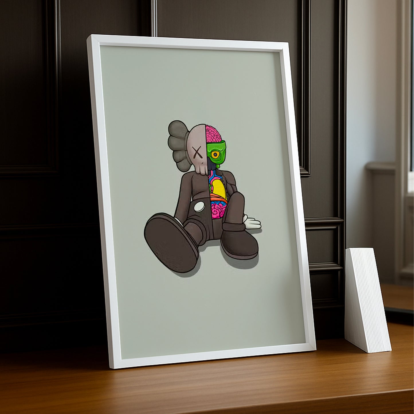 Poster Kaws moitié