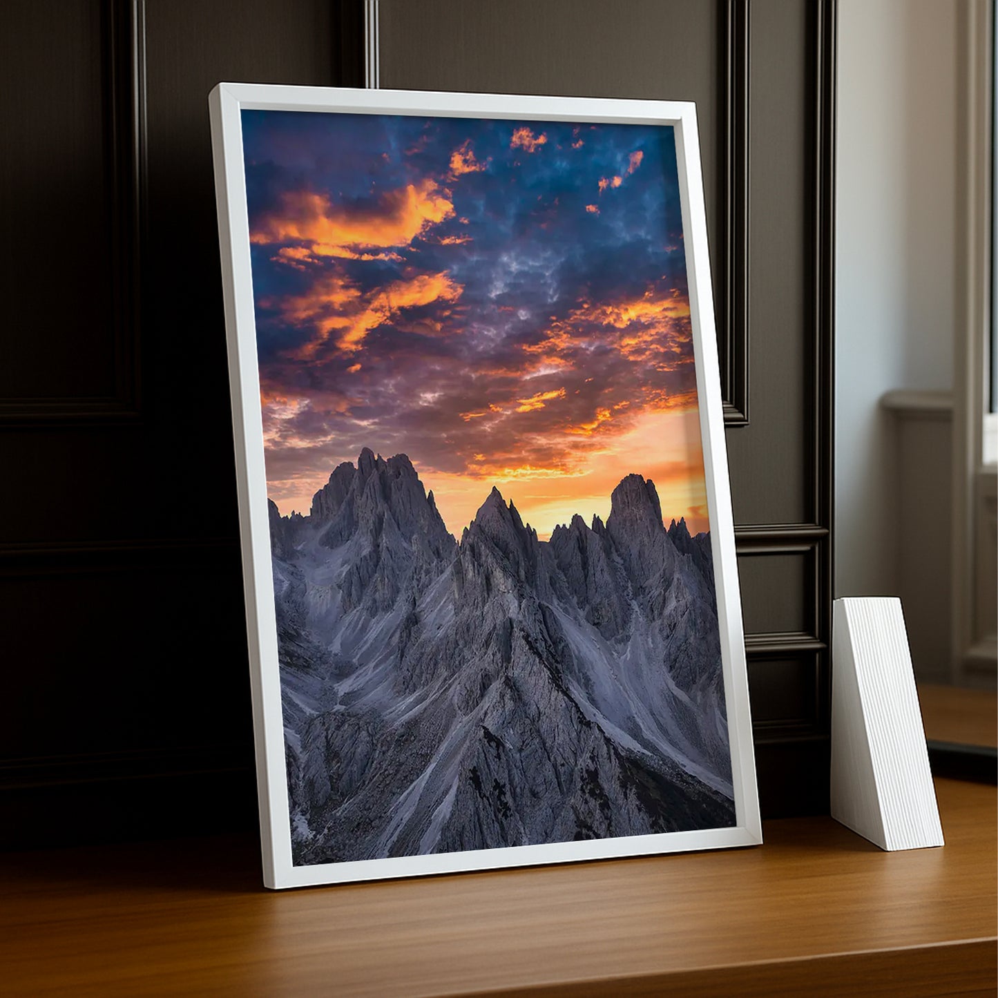 Poster Photo Naturel - Montagne Coucher de Soleil