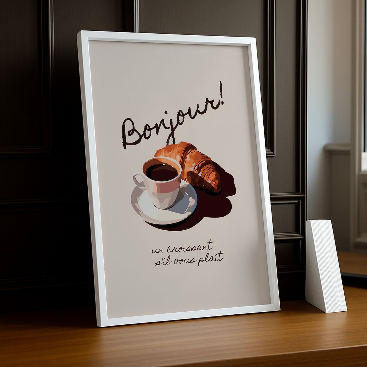 Cadre photo Coffee Lover - Croissant