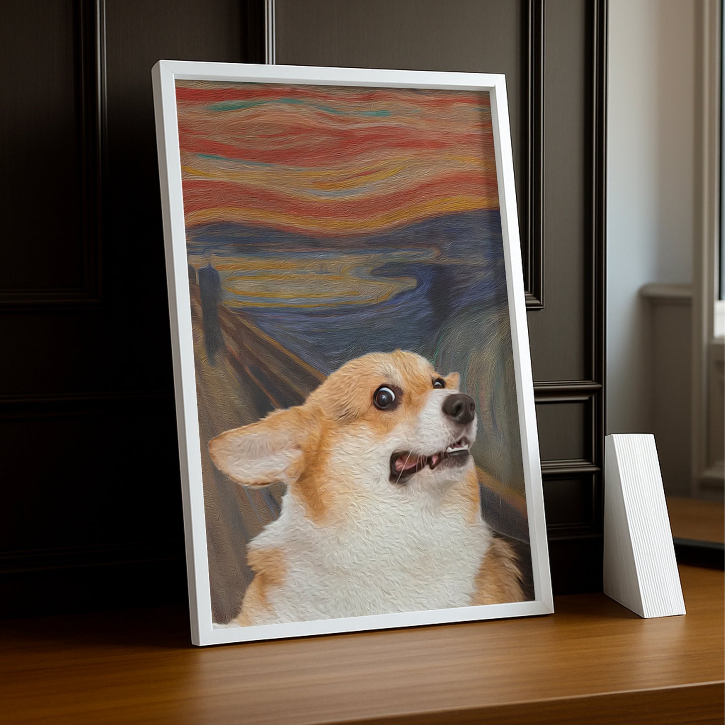 Peinture chien - Poster