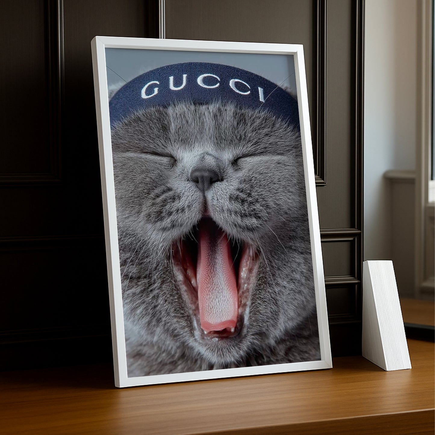 Cadre Photo Gucci - Chat Bandeau