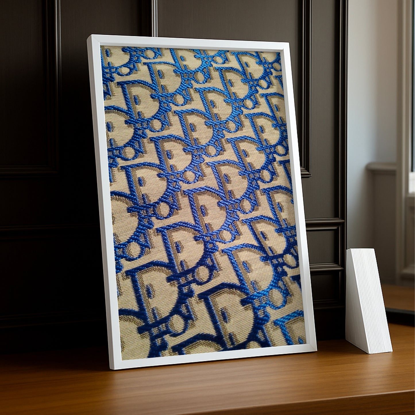 Cadre photo Christian Dior - Monogram bleu