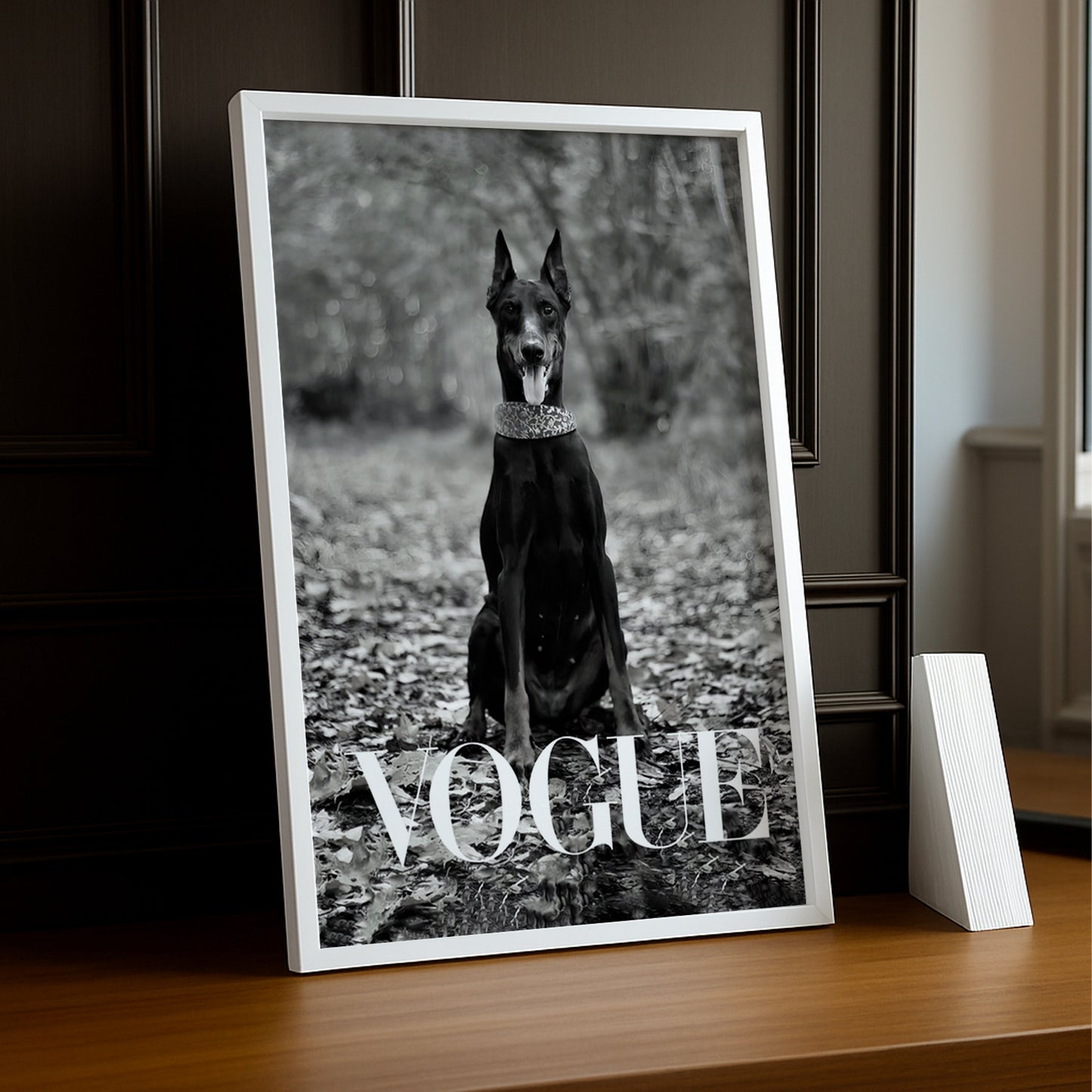 Cadre photo Vogue Dobermann
