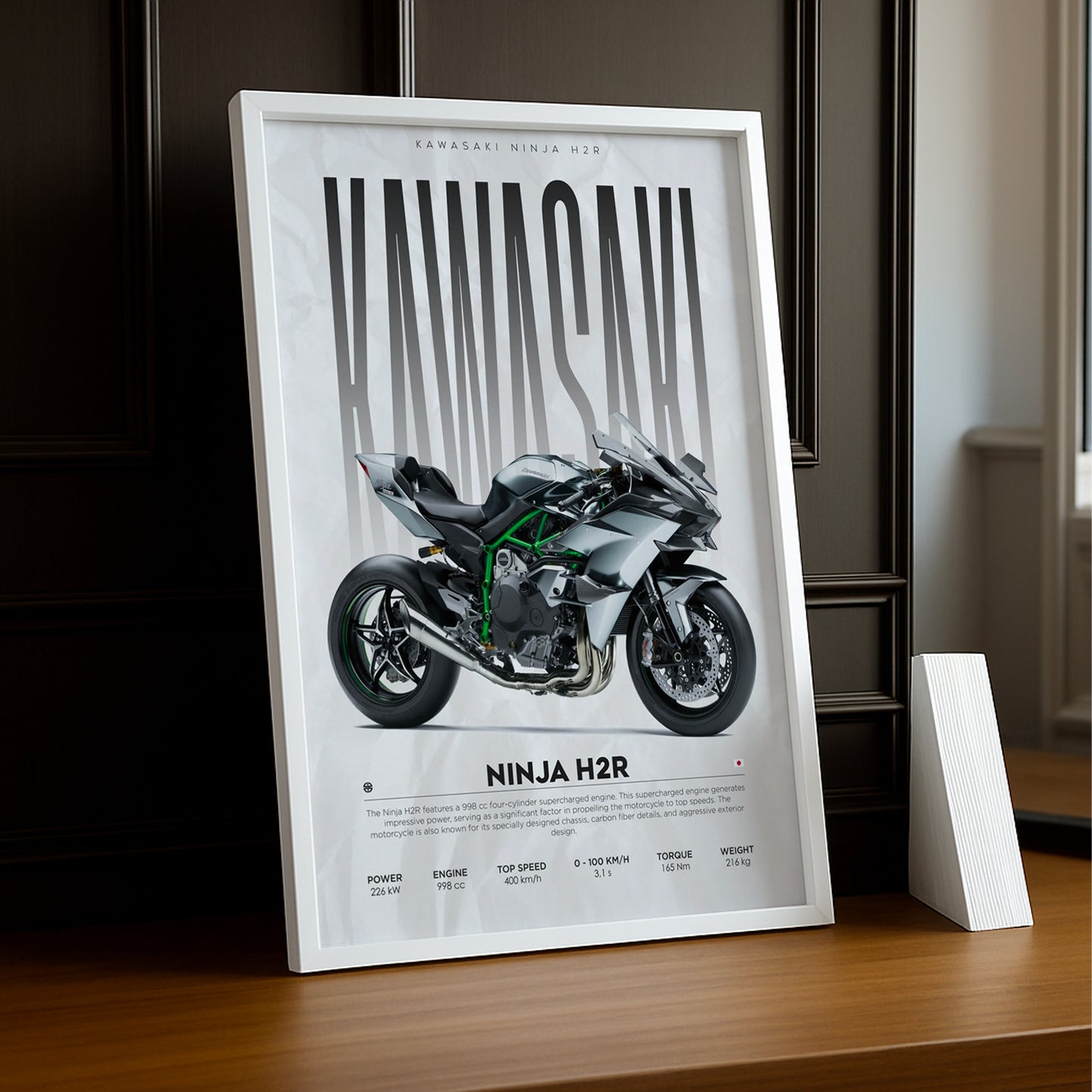 Marco de fotos Kawasaki Ninja H2R