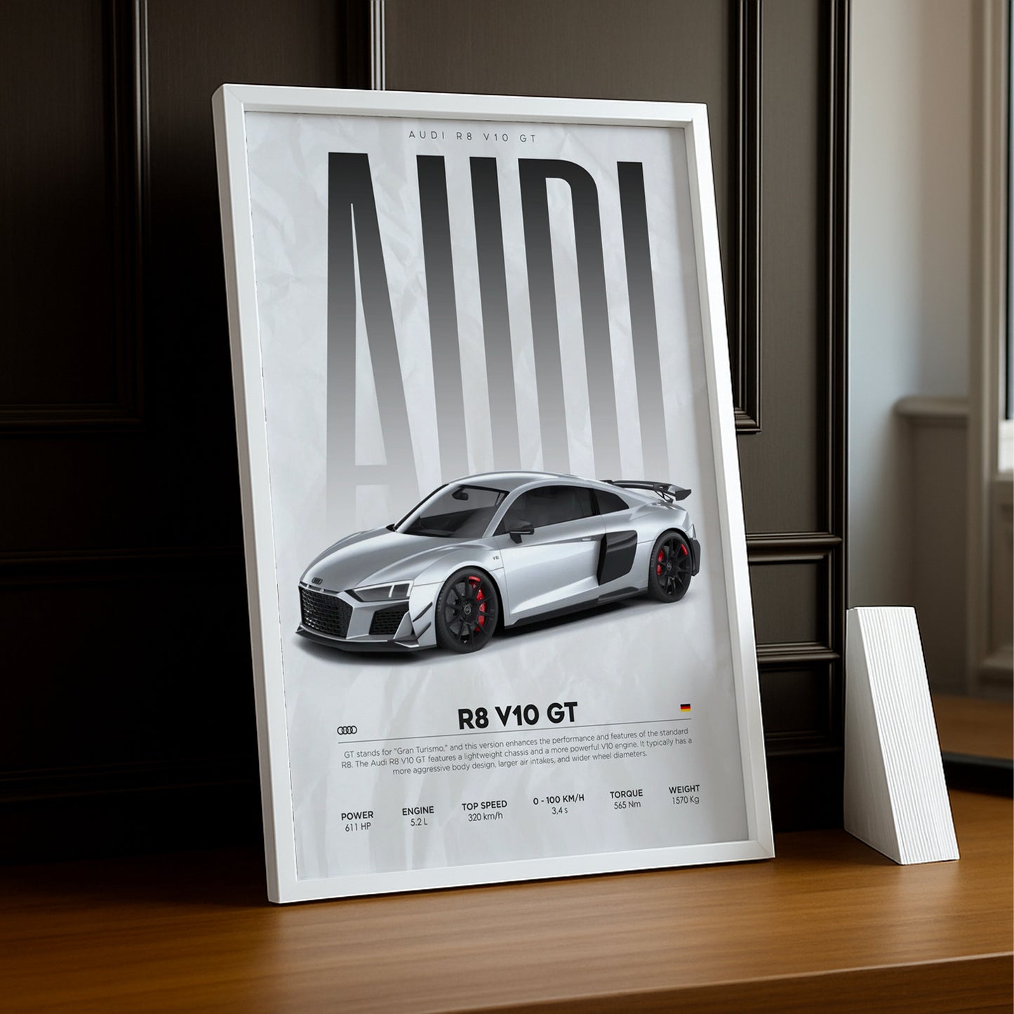 Cadre photo Audi R8 V10 GT