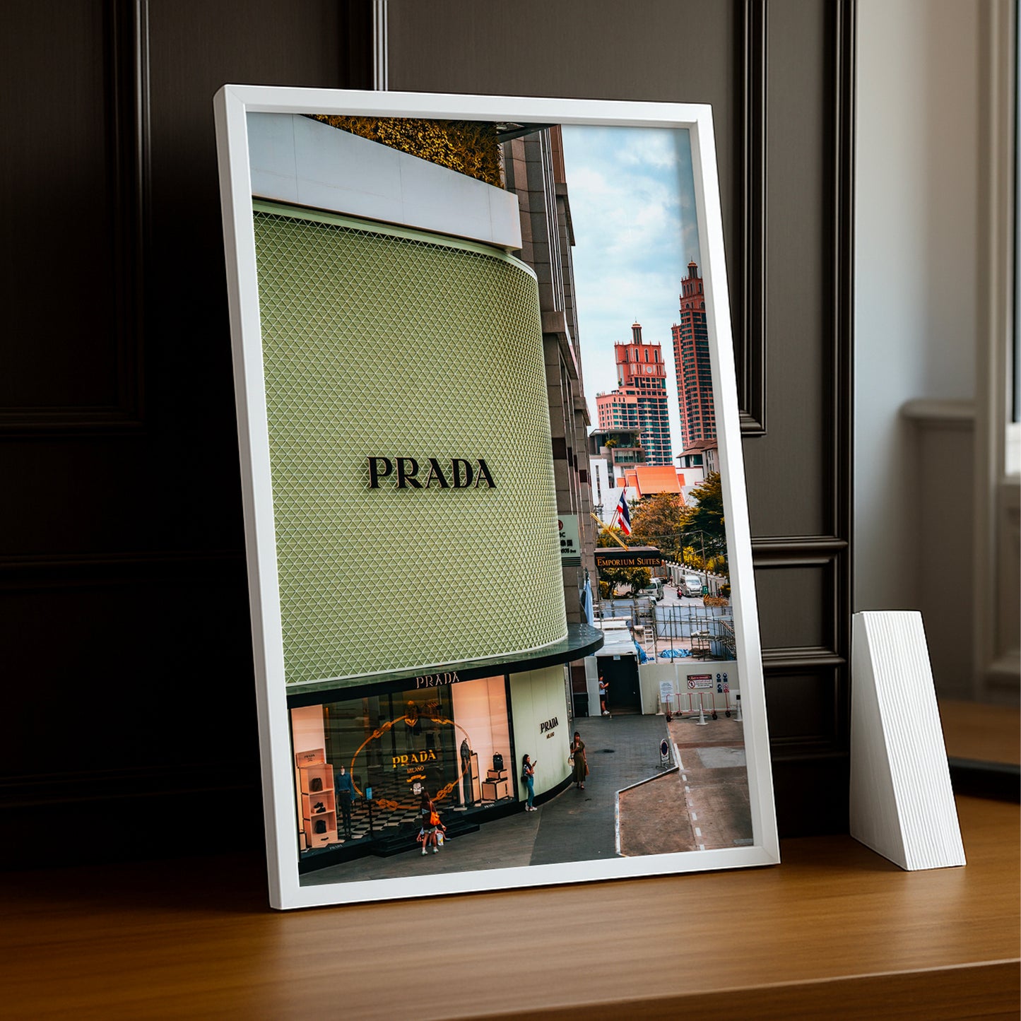 Cadre Photo Prada - Devanture vert