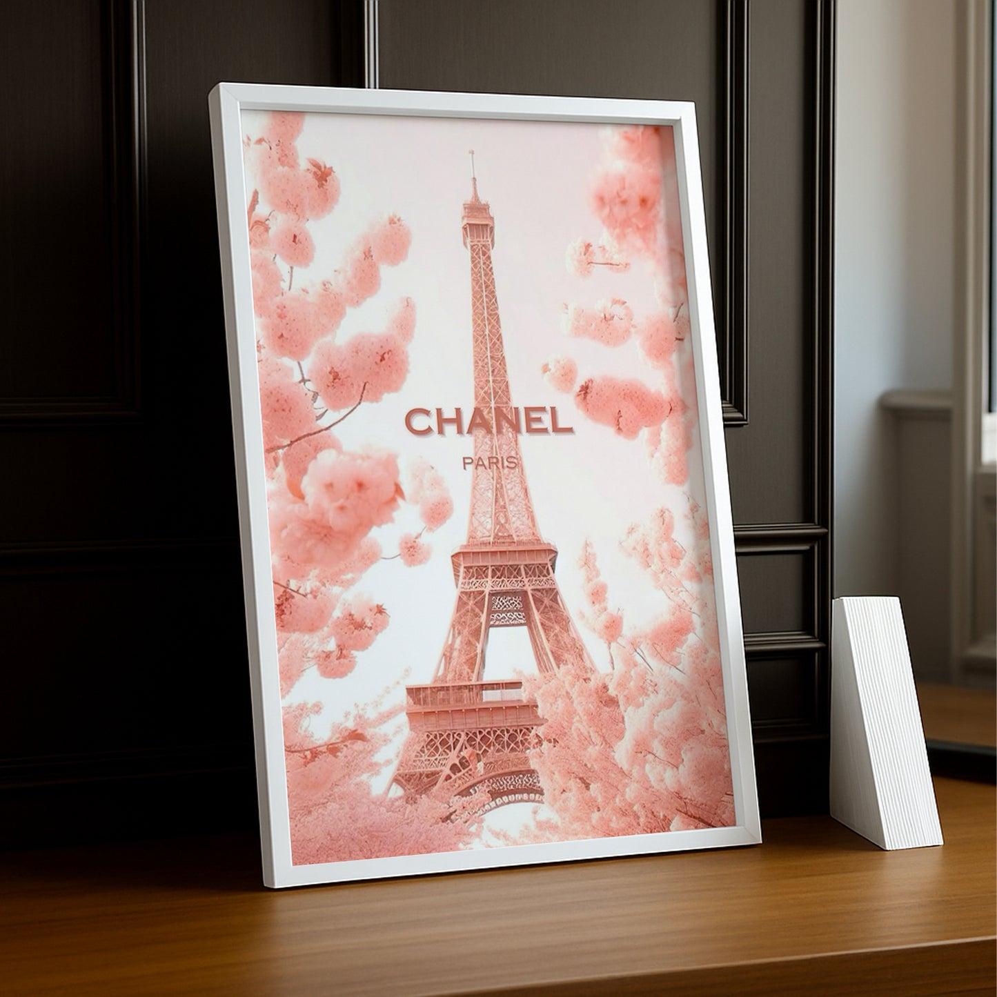 Cadre photo Chanel - Eiffel rose